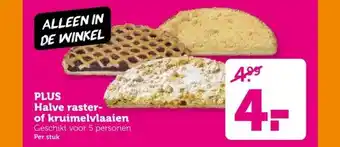 Coop PLUS Halve raster- of kruimelvlaaien aanbieding
