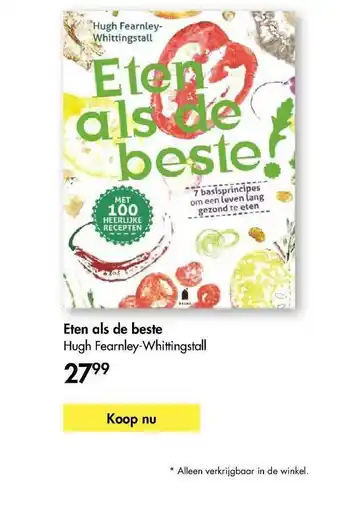 The Read Shop Eten Als De Beste - Hugh Fearnley Whittingstall aanbieding