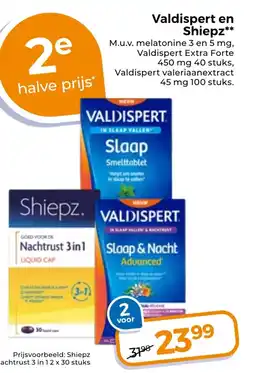 Trekpleister Valdispert en Shiepz aanbieding