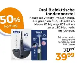 Trekpleister Oral-B elektrische tandenborstel aanbieding