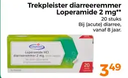 Trekpleister Trekpleister diarreeremmer Loperamide 2 mg aanbieding
