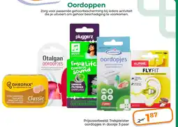 Trekpleister Oordoppen aanbieding