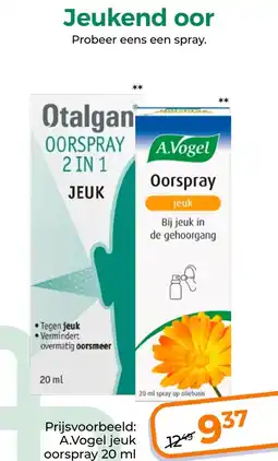 Trekpleister A.Vogel jeuk oorspray aanbieding