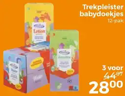Trekpleister Trekpleister babydoekjes aanbieding