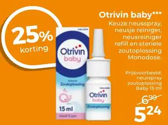 Trekpleister Otrivin baby aanbieding