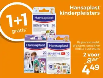 Trekpleister Hansaplast kinderpleisters aanbieding
