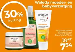 Trekpleister Weleda moeder en babyverzorging aanbieding