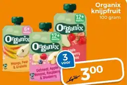 Trekpleister Organix knijpfruit aanbieding