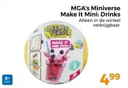 Trekpleister MGA's Miniverse Make It Mini: Drinks aanbieding