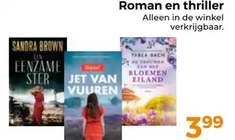 Trekpleister Roman en thriller aanbieding