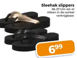 Trekpleister Sleehak slippers aanbieding