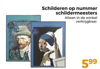 Trekpleister Schilderen op nummer schildermeesters aanbieding