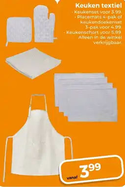 Trekpleister Keuken textiel aanbieding