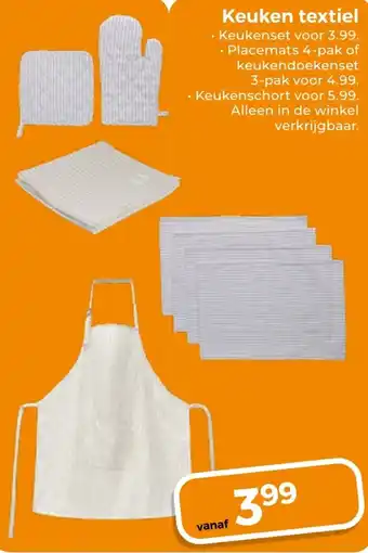Trekpleister Keuken textiel aanbieding