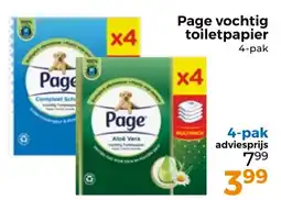 Trekpleister Page vochtig toiletpapier aanbieding