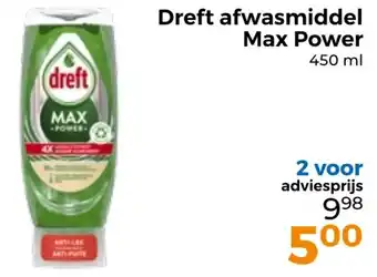 Trekpleister Dreft afwasmiddel Max Power aanbieding