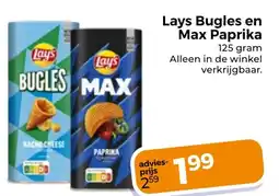 Trekpleister Lays Bugles en Max Paprika aanbieding