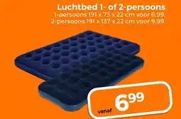 Trekpleister Luchtbed 1 of 2 persoons aanbieding