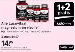 Etos Alle Lucovitaal magnesium en visolie aanbieding