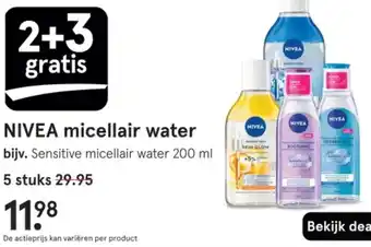 Etos NIVEA micellair water aanbieding