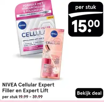 Etos NIVEA Cellular Expert Filler en Expert Lift aanbieding