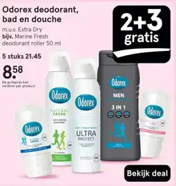 Etos Odorex deodorant, bad en douche aanbieding