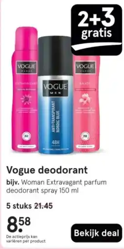 Etos Vogue deodorant aanbieding
