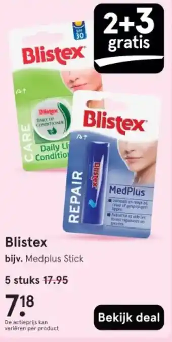 Etos Blistex aanbieding