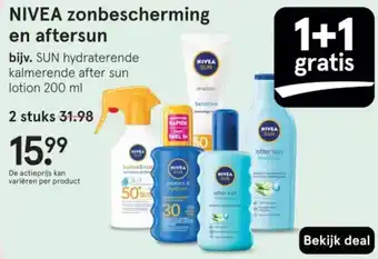 Etos NIVEA zonbescherming en aftersun aanbieding