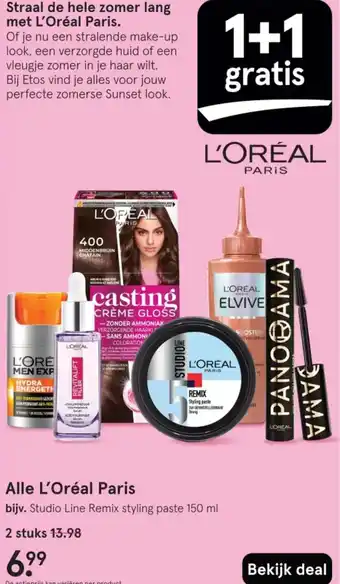 Etos Alle L'Oréal Paris aanbieding
