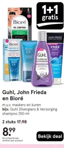 Etos Guhl, John Frieda en Bioré aanbieding