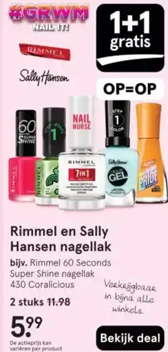 Etos Rimmel en Sally Hansen nagellak aanbieding