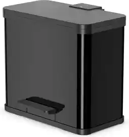 Bol.com Hailo Öko Trio Plus Prullenbak - 3 x 9L - Zwart aanbieding