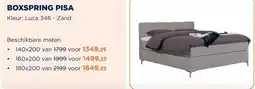 TotaalBED Boxspring Pisa Vita | 140x200 | voorraad aanbieding