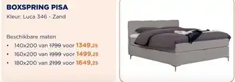 TotaalBED Boxspring Pisa Vita | 140x200 | voorraad aanbieding