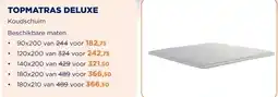 TotaalBED Topmatras Deluxe | Koudschuim | 70x200 aanbieding