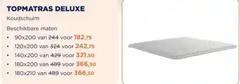 TotaalBED Topmatras Deluxe | Koudschuim | 70x200 aanbieding