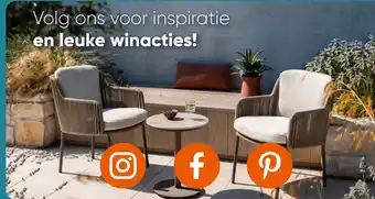 Van der Garde tuinmeubelen Volg ons voor inspiratie en leuke winacties! aanbieding