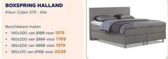 TotaalBED Boxspring Halland | 140x200 | voorraad aanbieding