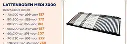 TotaalBED Lattenbodem Medi 3000 vlak | 70x200 aanbieding
