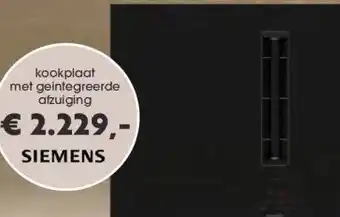 Superkeukens kookplaat met geintegreerde afzuiging aanbieding