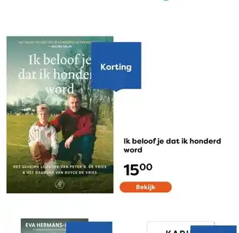 The Read Shop Ik beloof je dat ik honderd word aanbieding