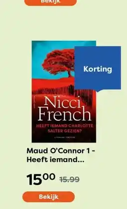The Read Shop Maud O'Connor 1 - Heeft iemand Charlotte Salter gezien? aanbieding