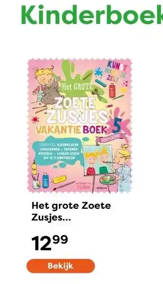 The Read Shop Het grote Zoete Zusjes vakantieboek 5 aanbieding