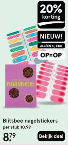 Etos Blitsbee nagelstickers aanbieding