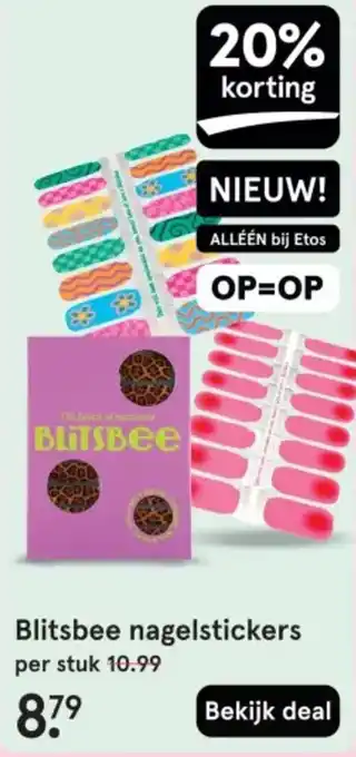 Etos Blitsbee nagelstickers aanbieding