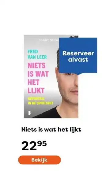 The Read Shop Niets is wat het lijkt aanbieding