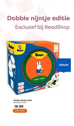 The Read Shop Dobble nijntje editie Verschijnt 21 juni aanbieding
