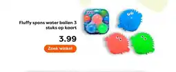 The Read Shop Fluffy spons water ballen 3 stuks op kaart aanbieding