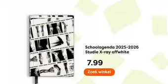 The Read Shop Schoolagenda 2025-2026 Studie X-ray offwhite aanbieding